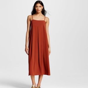 Orange Slip Dress XS